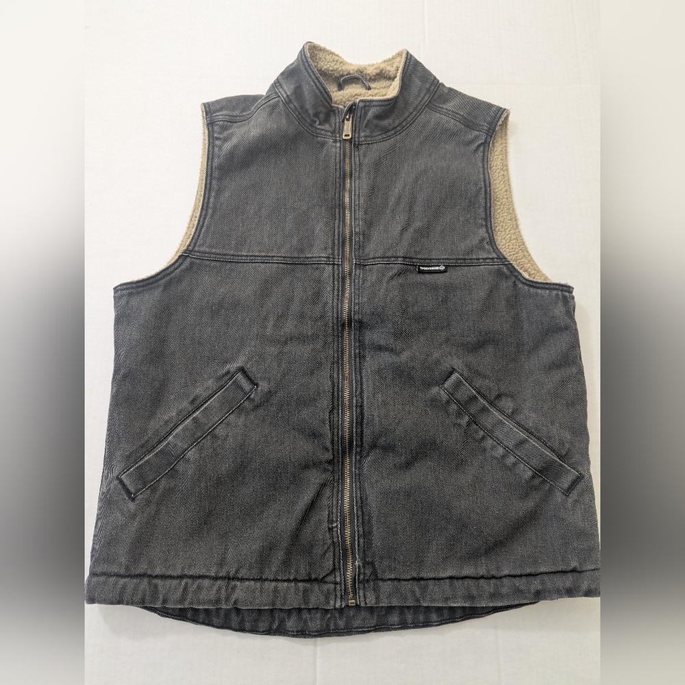 Wolverine Upland Sherpa Lined Vest Black/Grey Size Medium